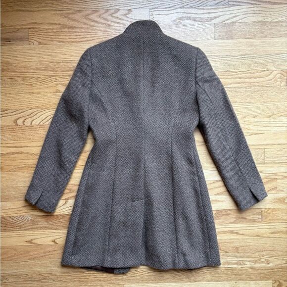 The Fisher Project Notch Collar Alpaca Wool Tweed Blazer Jacket Brown XS - Picture 8 of 13